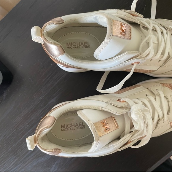 NEW Michael Kors High Heeled Sneakers - Picture 3 of 5